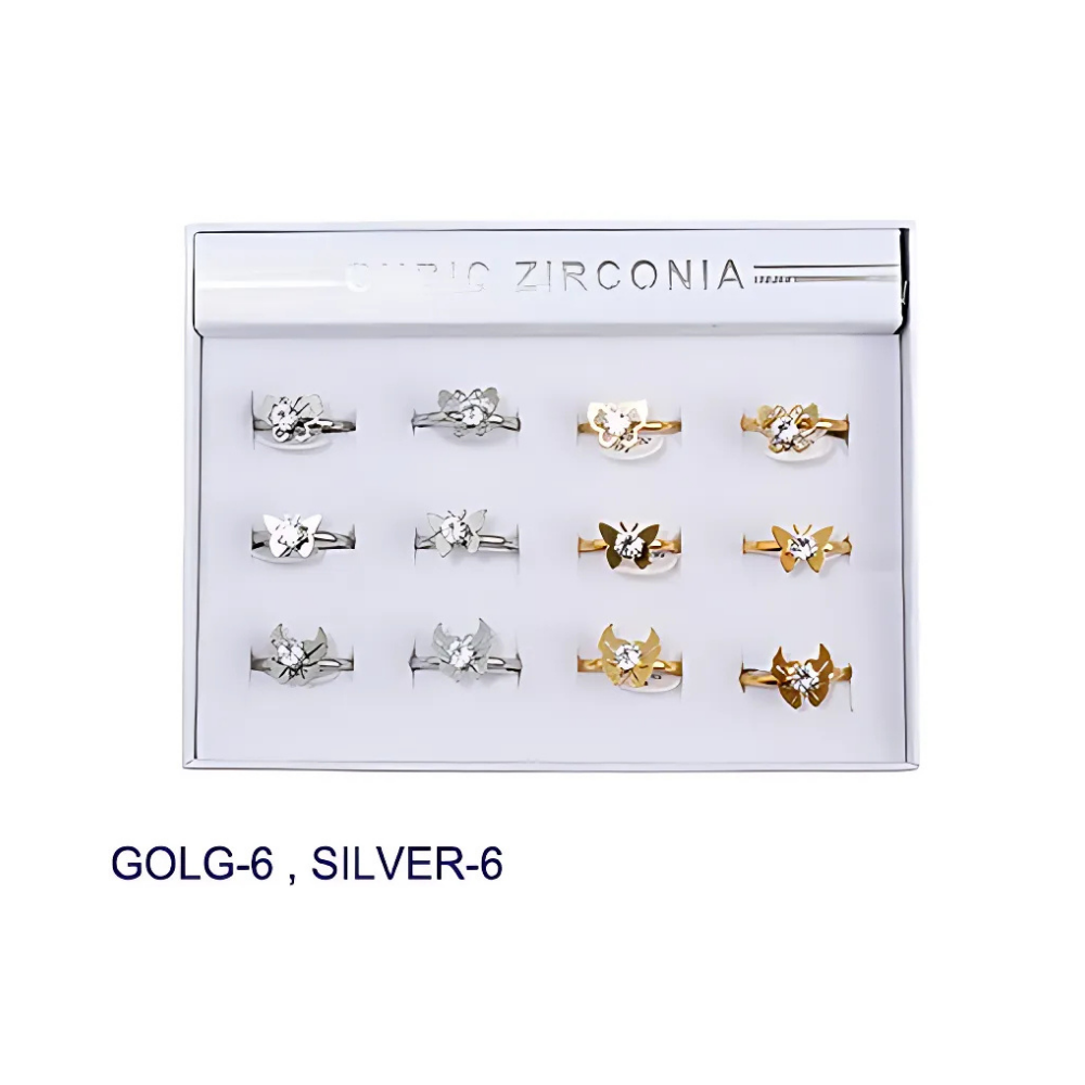 TR1277 - Stainless Steel Butterfly Ring