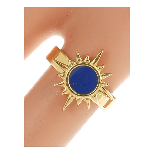 TR1555 - Stainless Steel Enamel Sun Ring