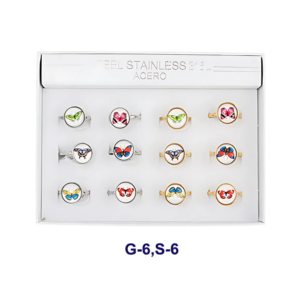 TR1560 - Stainless Steel Butterfly Ring