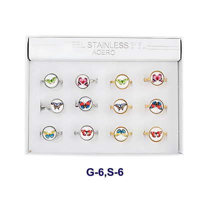 TR1560 - Stainless Steel Butterfly Ring