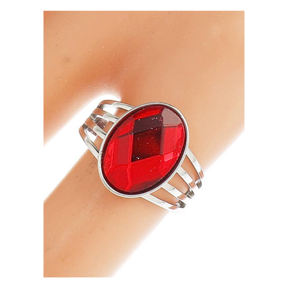 TR1738 - Stainless Steel Gemstone Ring