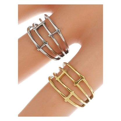 TR1761 - Stainless Steel Multi Layer Ring