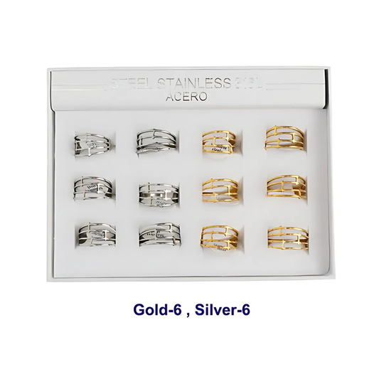 TR1761 - Stainless Steel Multi Layer Ring