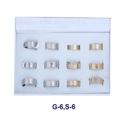 TR453 - Stainless Steel Two Tone Ring