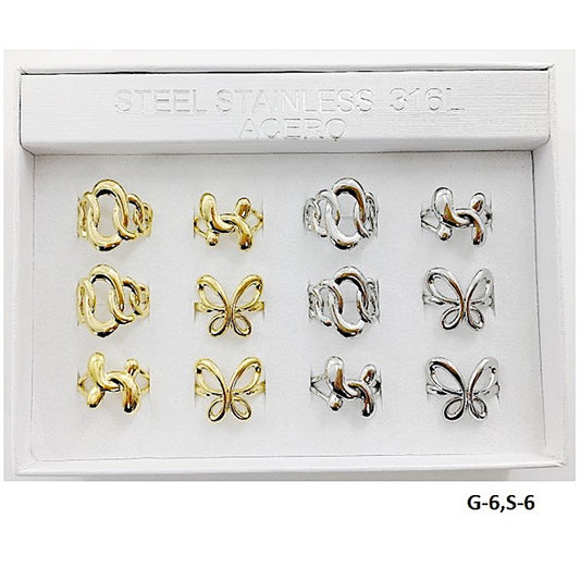 TR5023 - Stainless Steel Butterfly Ring