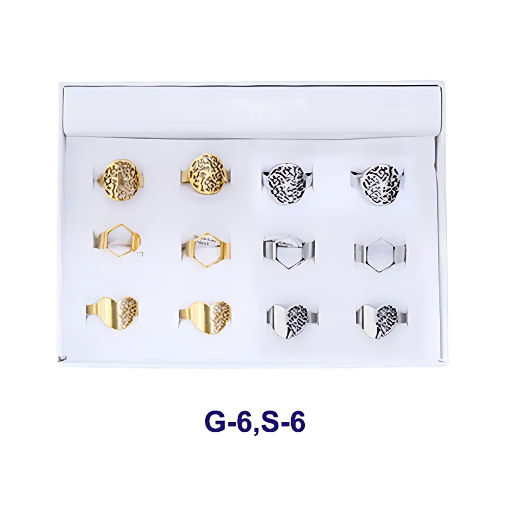 TR750 - Assorted Filigree Stainless Steel Ring