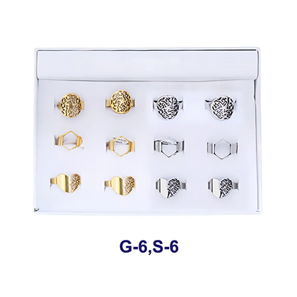 TR750 - Assorted Filigree Stainless Steel Ring