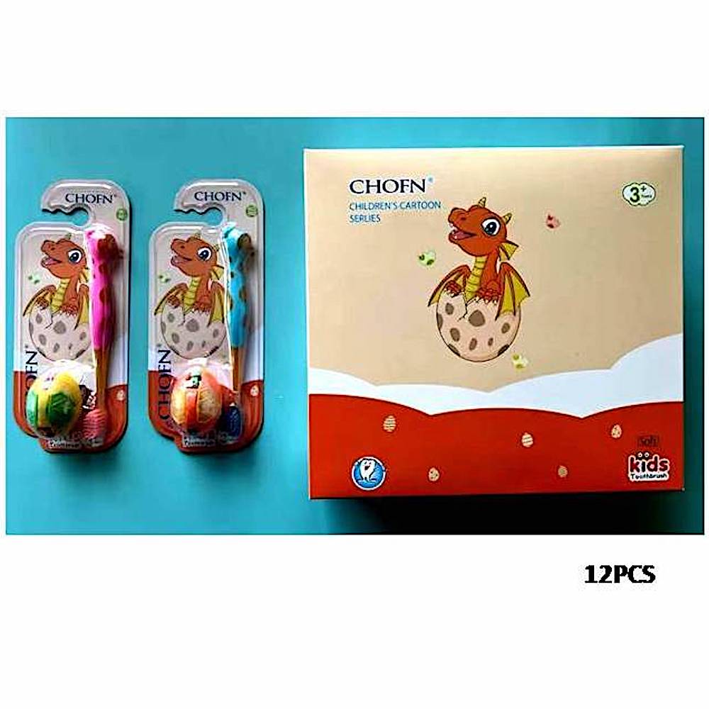 12 PCS Children's Toothbrush & Toy Set