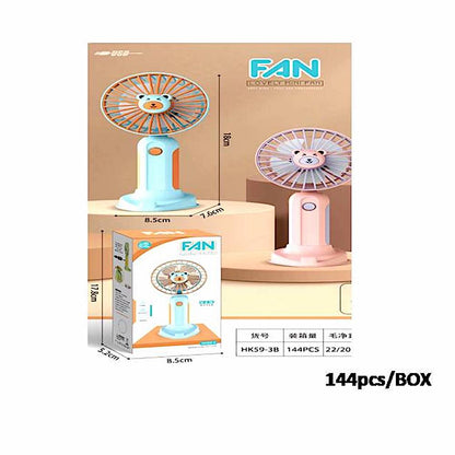 12 PCS Teddy Bear Handheld Mini Fan