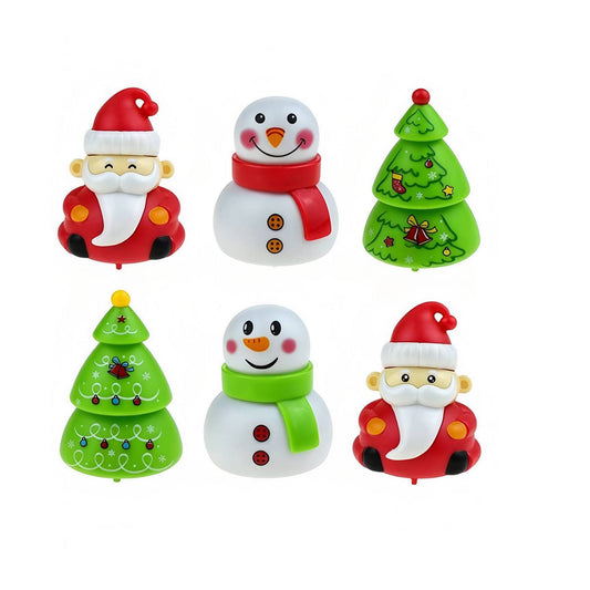 12 PCS Christmas Characters Pullback Car Toy