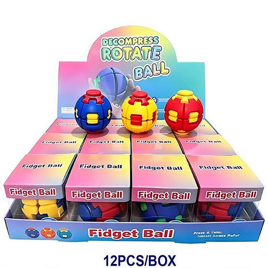 12 PCS Decompress Rotate Fidget Ball
