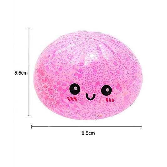 12 PCS Glitter Dumpling Squish Sensory Toy