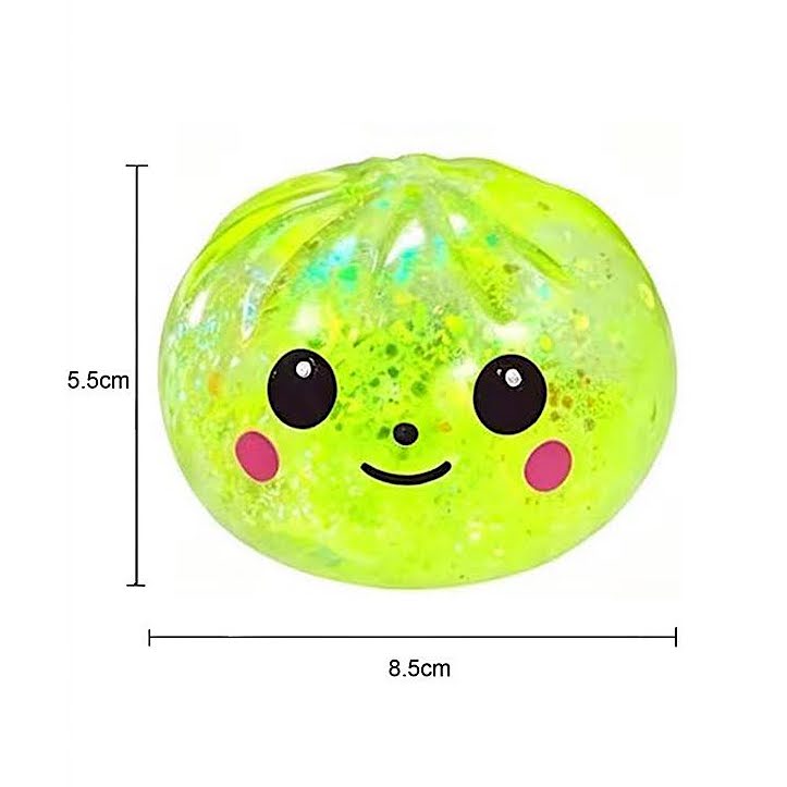 12 PCS Glitter Dumpling Squish Sensory Toy