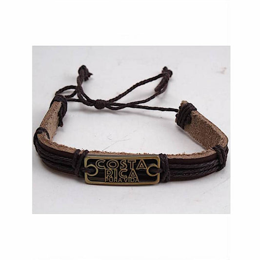 YB045 - Costa Rica Adjustable Leather Bracelet