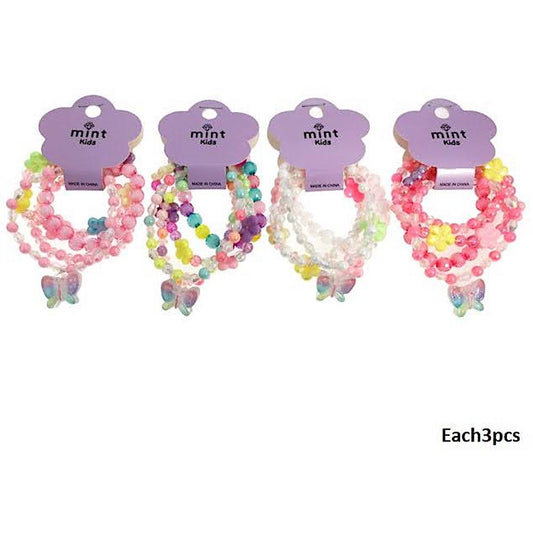 Butterfly Bead Stretch Bracelet Set