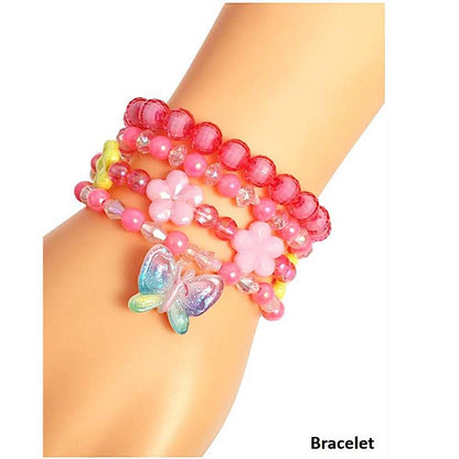 Butterfly Bead Stretch Bracelet Set