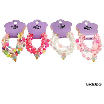 Ice Cream Bead Stretch Bracelet Set