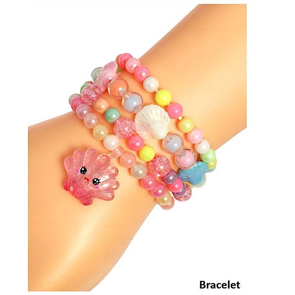 Cute Shell Bead Stretch Bracelet Set