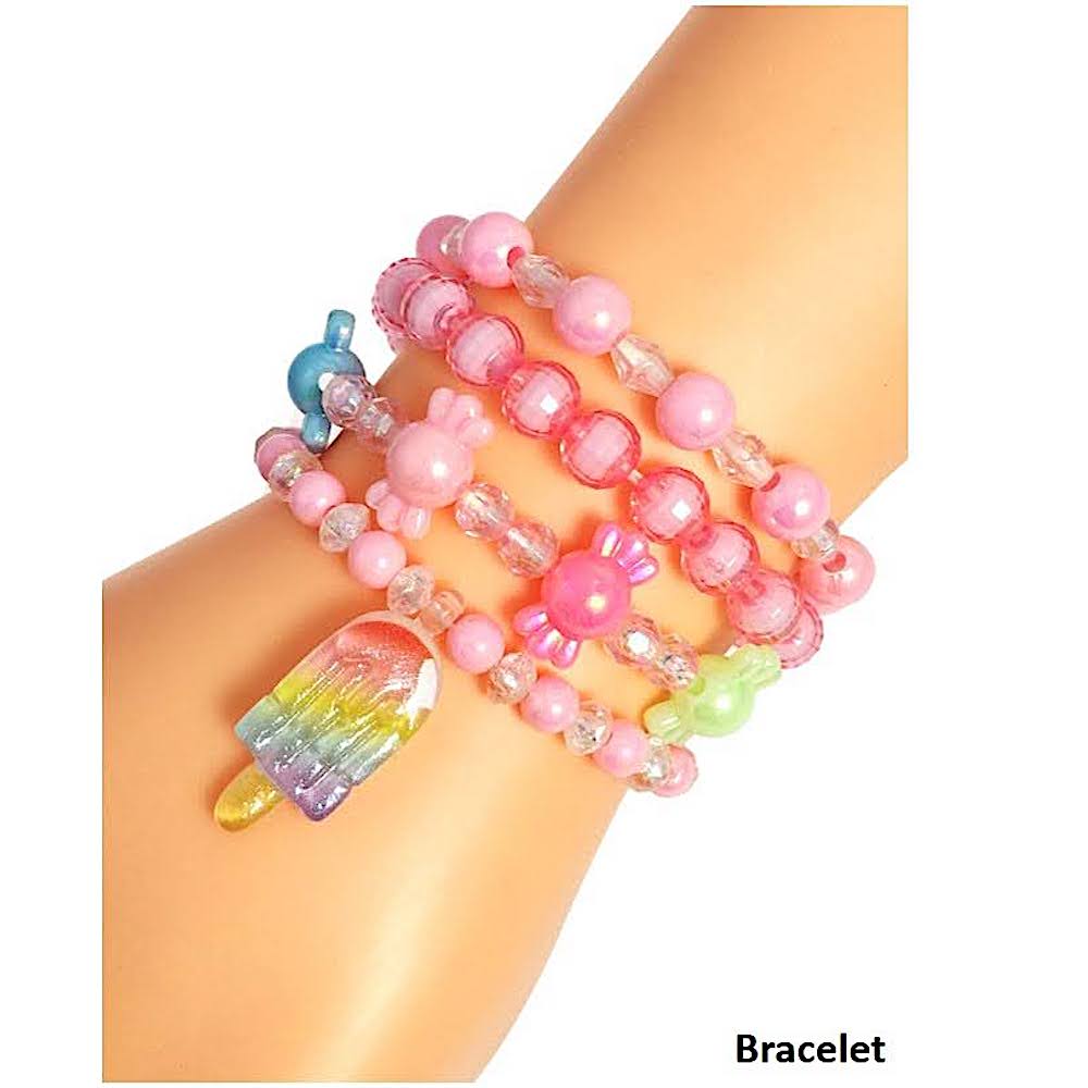 Popsicle Charm Bead Stretch Bracelet Set