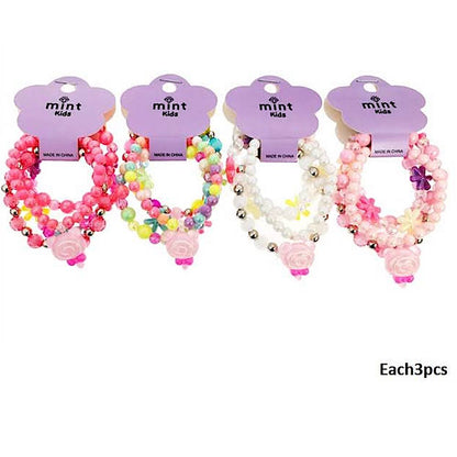 Bear Popsicle Charm Bead Stretch Bracelet Set