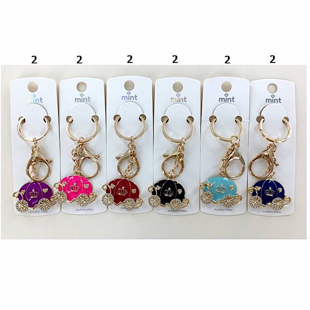 YK1038 - Pumpkin Carriage Keychain