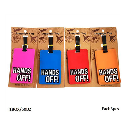 Hands Off Luggage Tags
