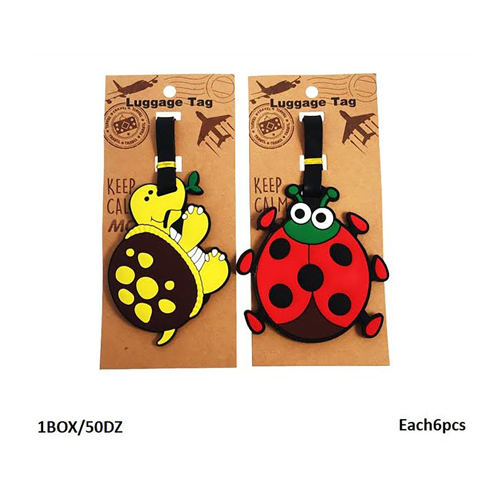 Turtle & Ladybug Luggage Tags