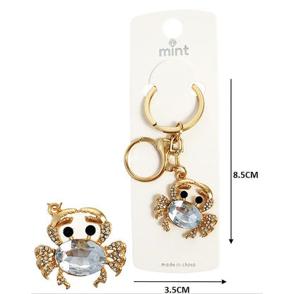 Crystal Crab Keychain