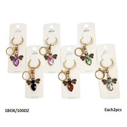 Crystal Insect Keychain