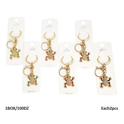 Rhinestone Frog Keychain