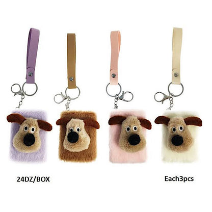 Dog Plush Foldable Mirror Keychain