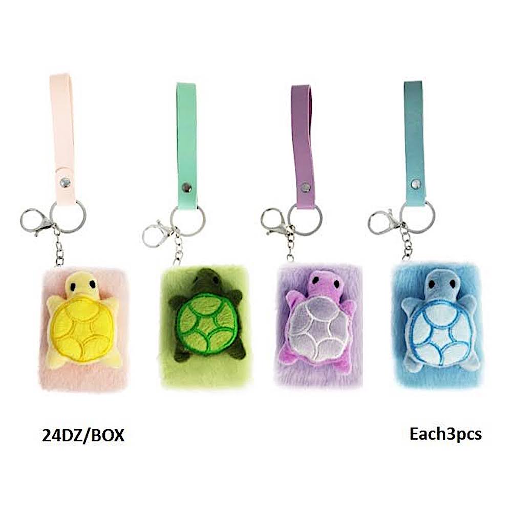 Turtle Plush Foldable Mirror Keychain