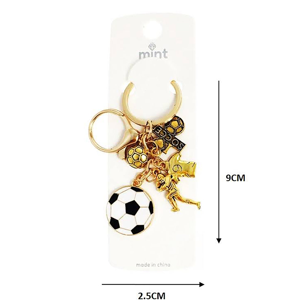 Soccer Ball Sports Charm Keychain