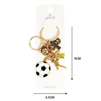 Soccer Ball Sports Charm Keychain