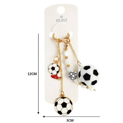Soccer Ball Sports Charm Keychain