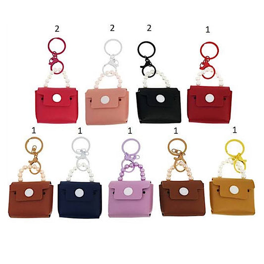 Mini Purse Pearl Strap Keychain