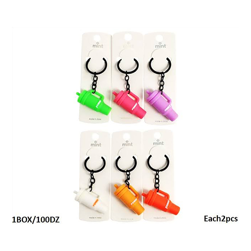 Rubber Tumbler Keychain