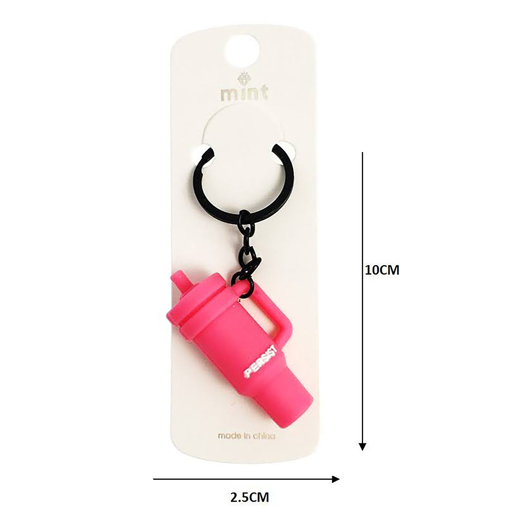Rubber Tumbler Keychain