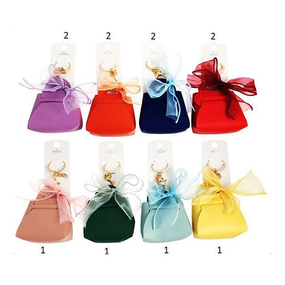 Mini Purse With Ribbon Keychain