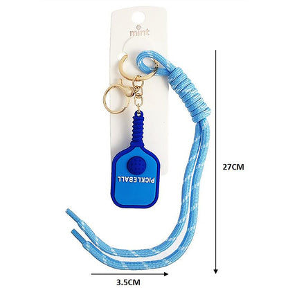Pickleball Racket Sports Rope Keychain