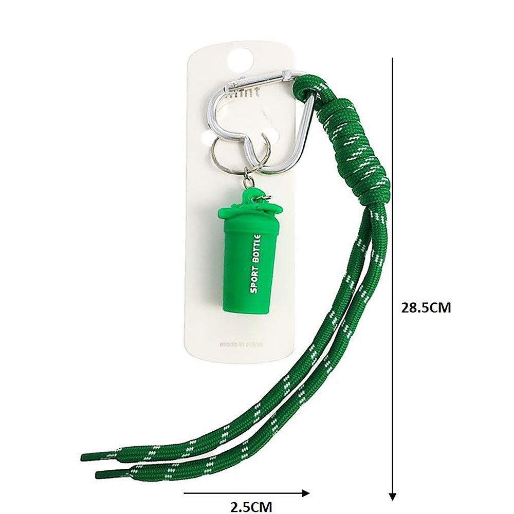 Shaker Bottle Sports Rope Keychain