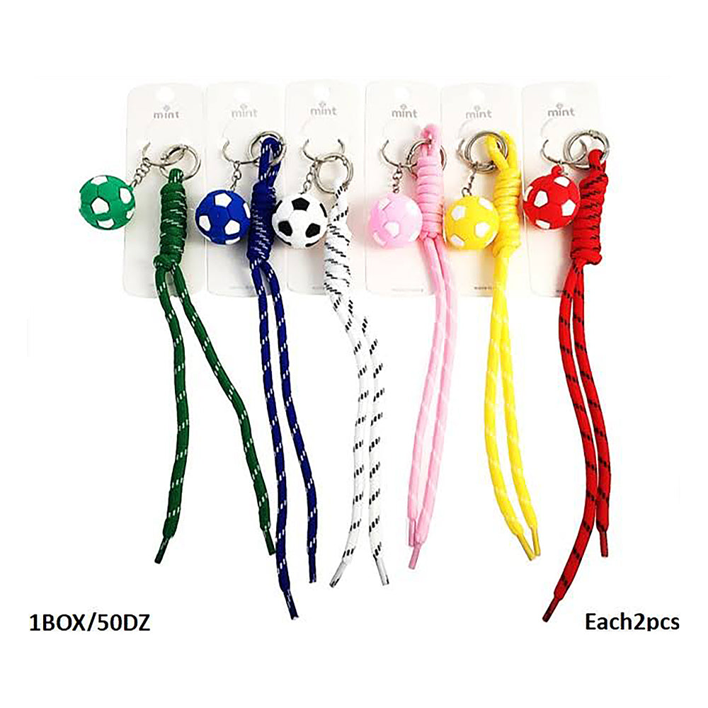 Soccer Ball Sports Rope Keychain