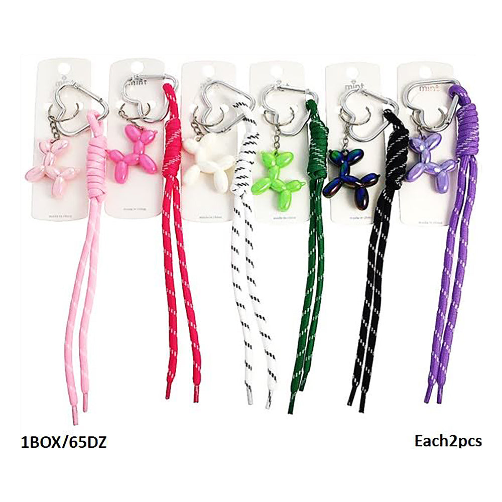 Balloon Dog Rope Keychain