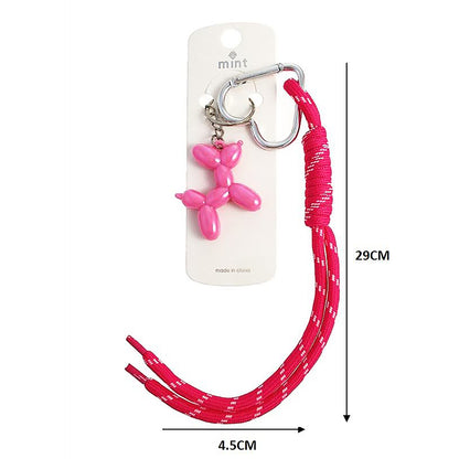 Balloon Dog Rope Keychain