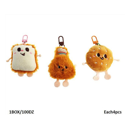 Assorted Bread Plushie Keychain