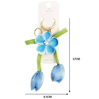 Dangling Tulip Flower Keychain