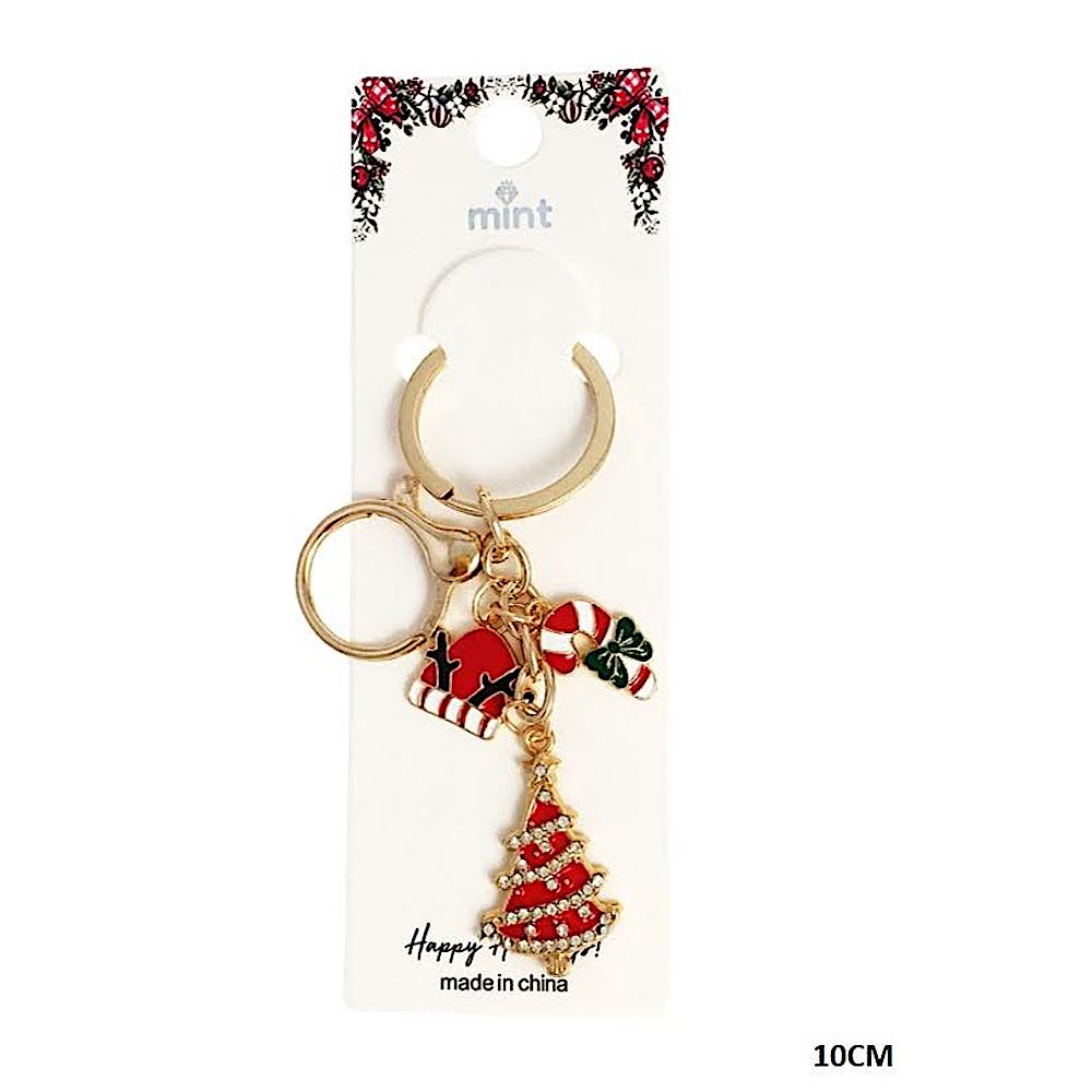 Enamel Christmas Charms Keychain