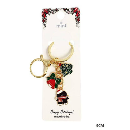 Enamel Christmas Charms Keychain