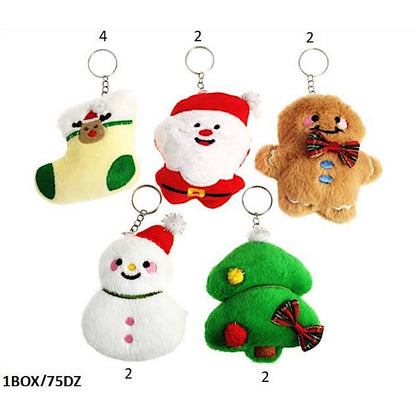 Christmas Characters Plush Keychain