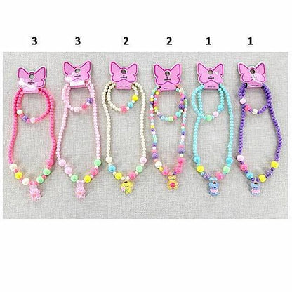 YNK180 - Cute Animal Necklace & Bracelet Set